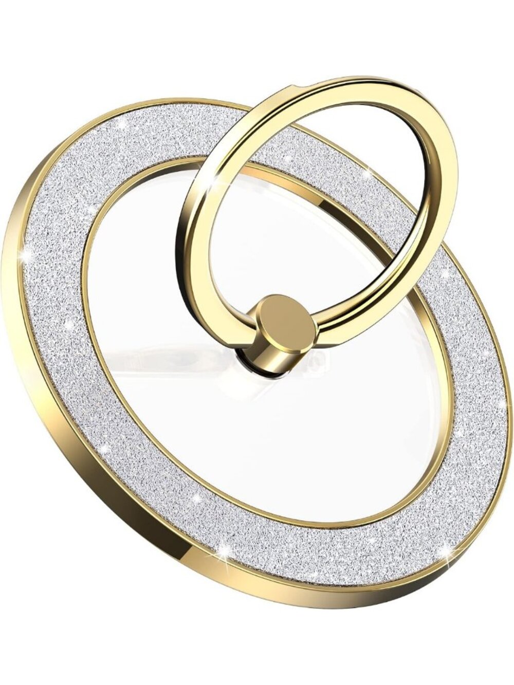 Glitter Magnetic Phone Ring Holder - 360° Rotation Grip Stand for MagSafe